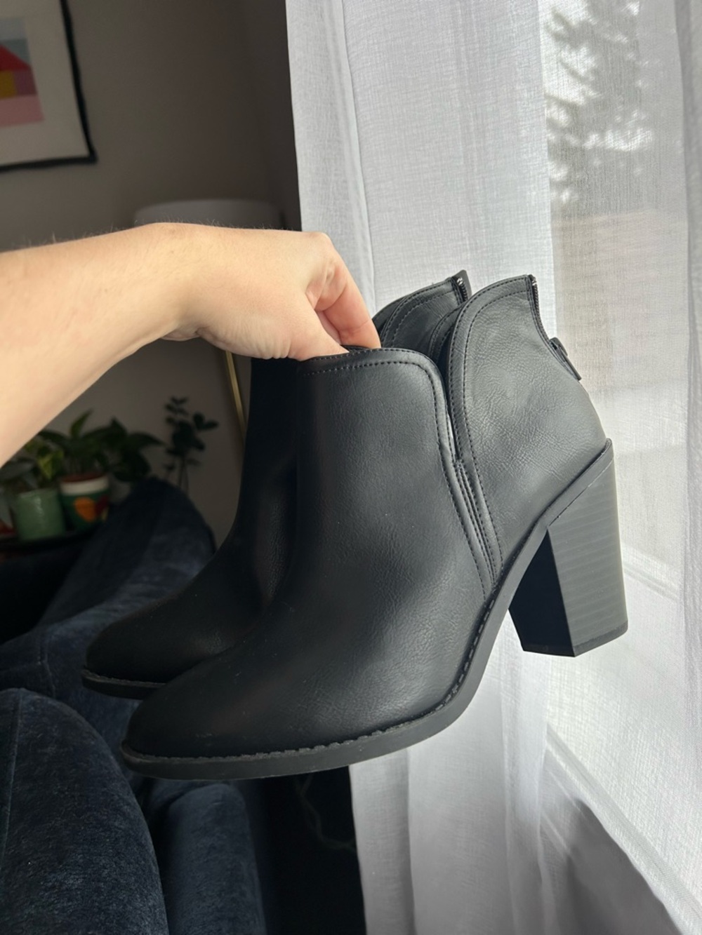 Black Heeled Boots